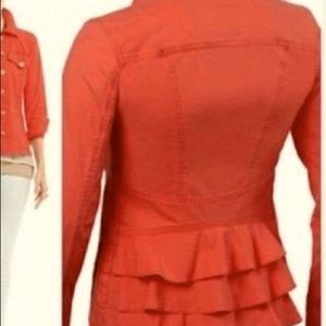 CAbi Taylor jacket coral xl